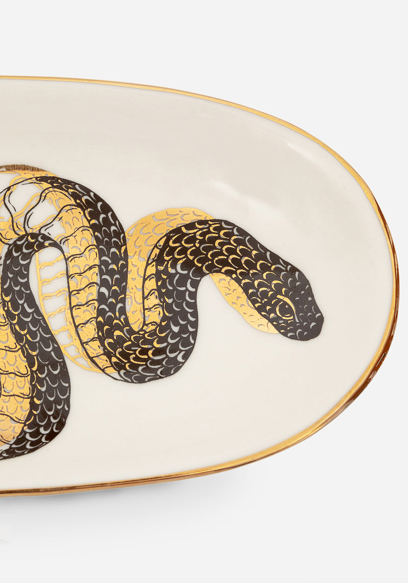 Saraph Snakes Oval Snake Trinket Dish