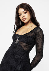 Venom Mesh Wickel Kleid