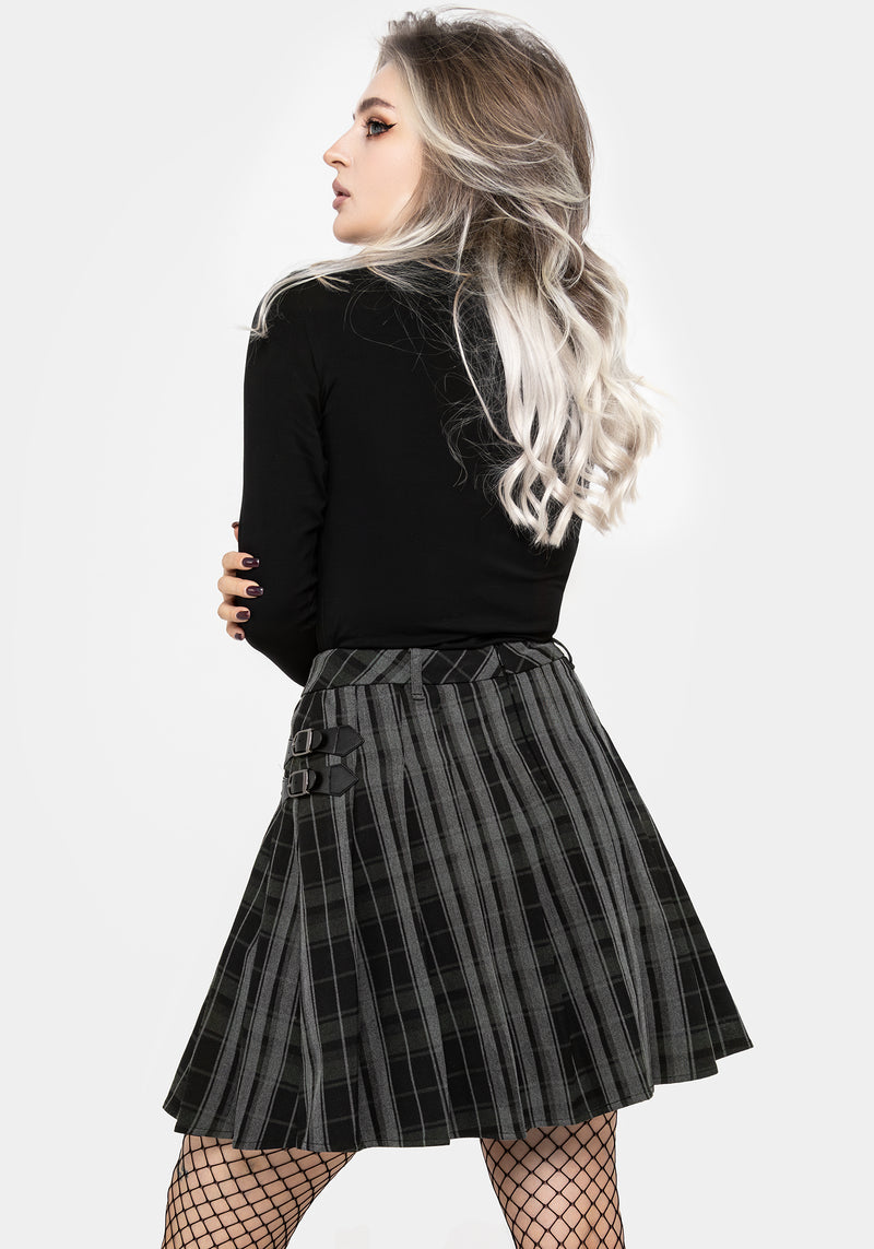 Bittersweet Check Mini Skirt