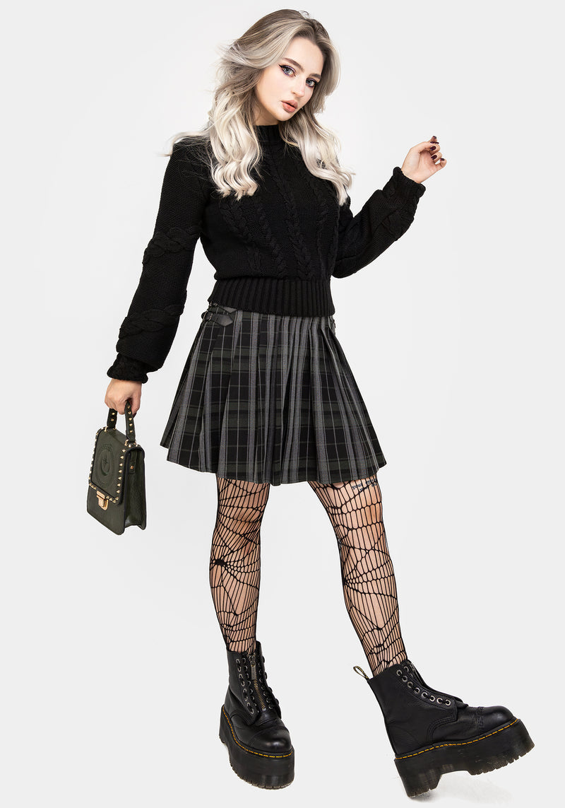 Bittersweet Check Mini Skirt