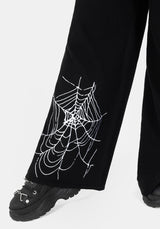 Araneae Bestickt Weit Bein Gestrickt Jogginghose