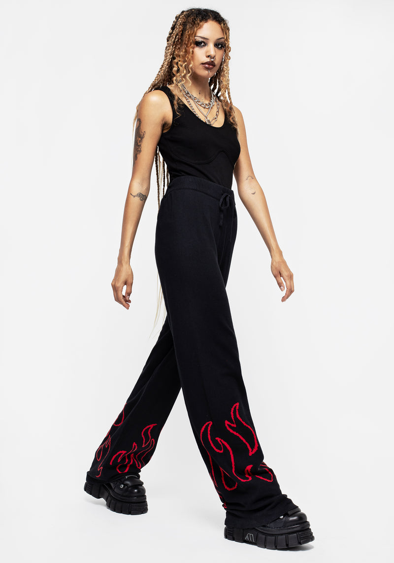 Blaze Wide Leg Knit Joggers