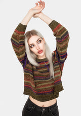 Sundew Striped Chenille Jumper