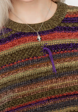 Sundew Gestreift Chenille Pullover