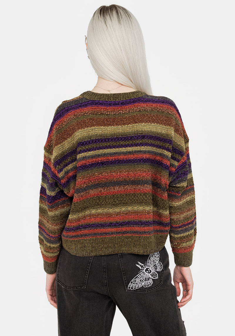 Sundew Gestreift Chenille Pullover