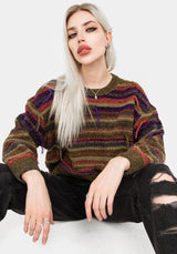 Sundew Striped Chenille Jumper