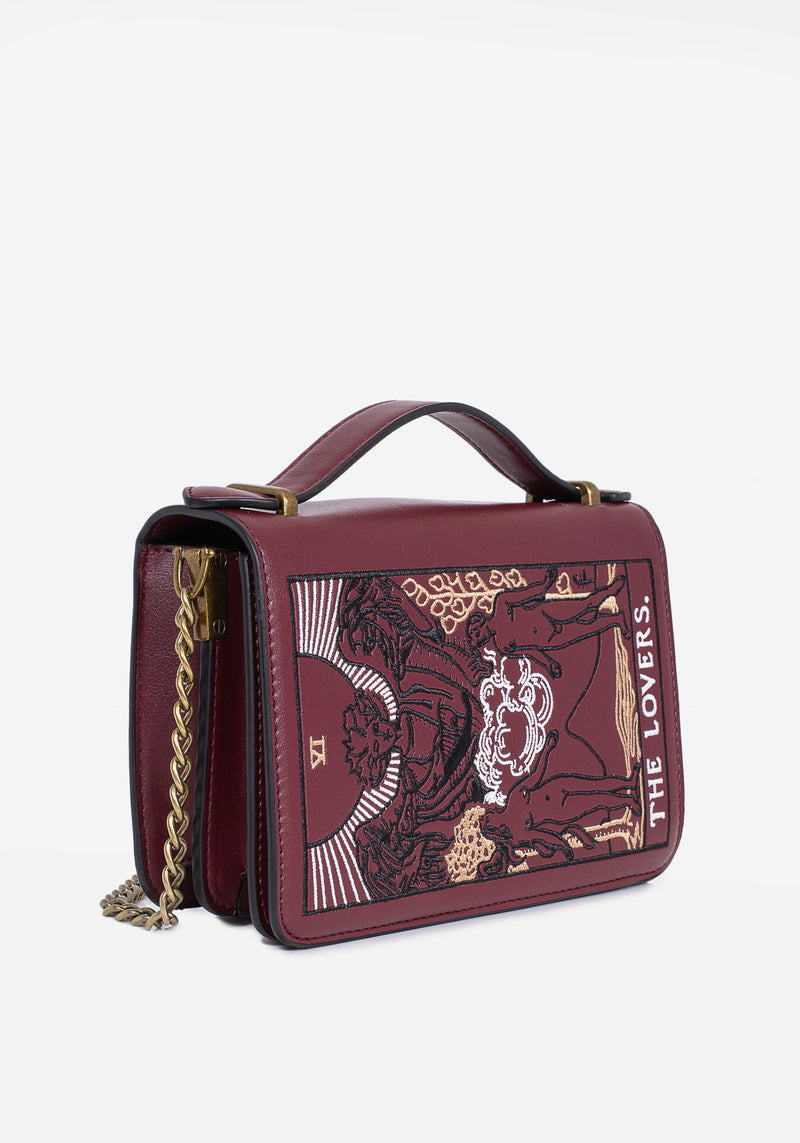 Lovers Embroidered Crossbody Clutch Bag