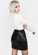 Antrum Zip Front Mini Skirt