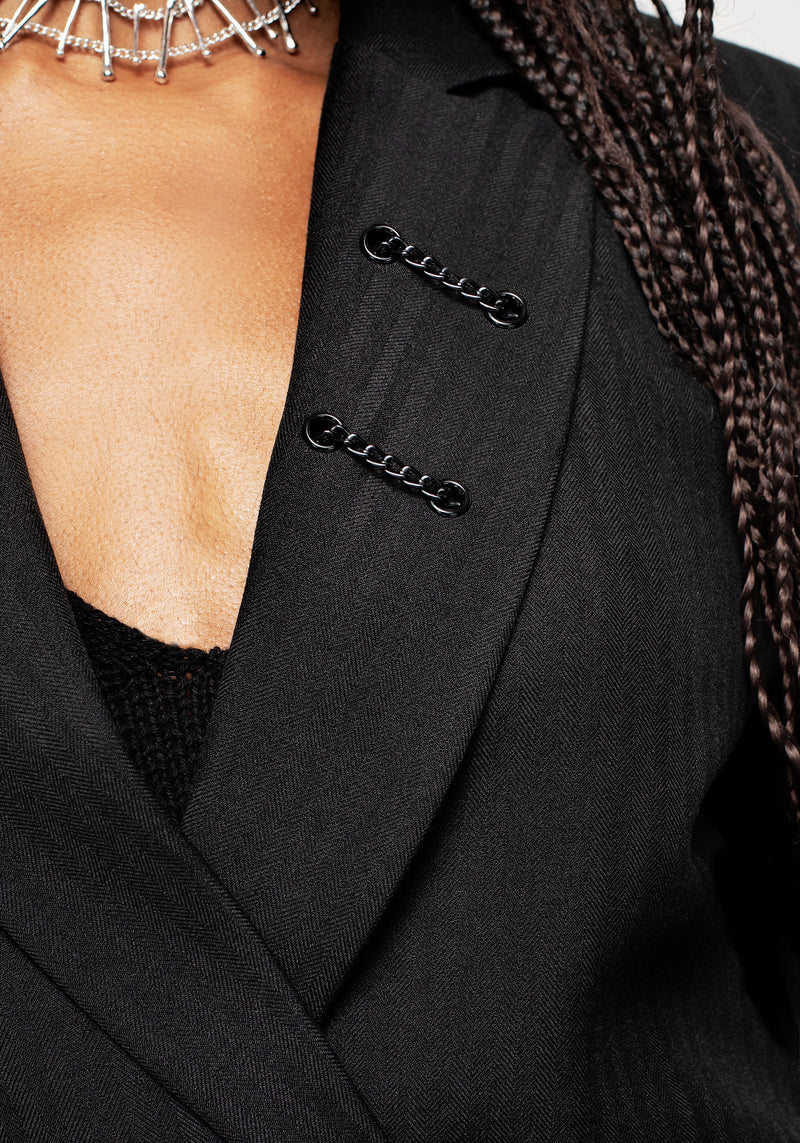 Juno Locker Kette Detail Blazer