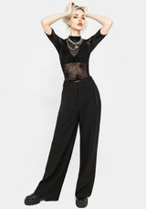 Juno Straight Leg Chain Detail Trousers