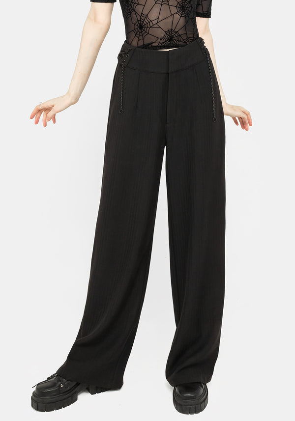 Juno Straight Leg Chain Detail Trousers