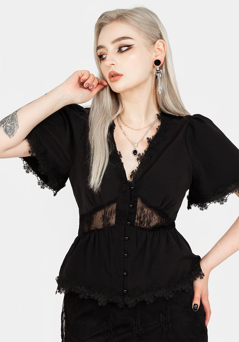 Torment Angel Sleeve Top