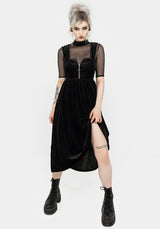 Heartless Zip Front Midi Dress