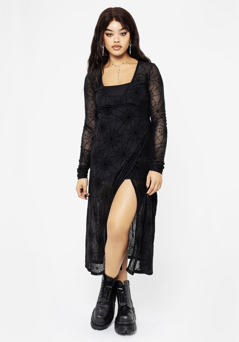 Venom Mesh Wrap Dress