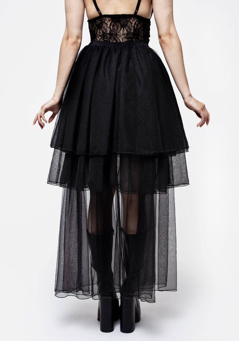 Headhunter Layered Tulle Maxi Skirt