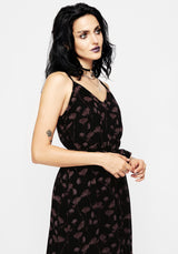 Judas Maxi Kleid Mit Taille Krawatte