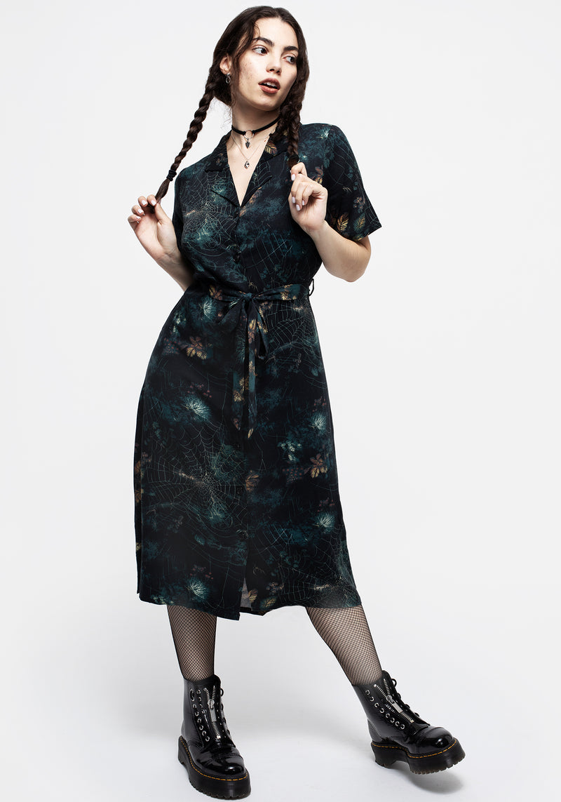 Blackthorn Midi Hemd Kleid