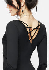 Roulette Strap Neck Bodysuit