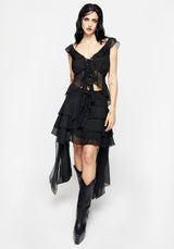 Aleera Chiffon Ruffle Skirt