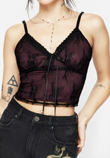 Anastasie Lace Cami Crop Top