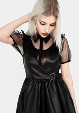 Opium Kunst- Leder Mini Kleid