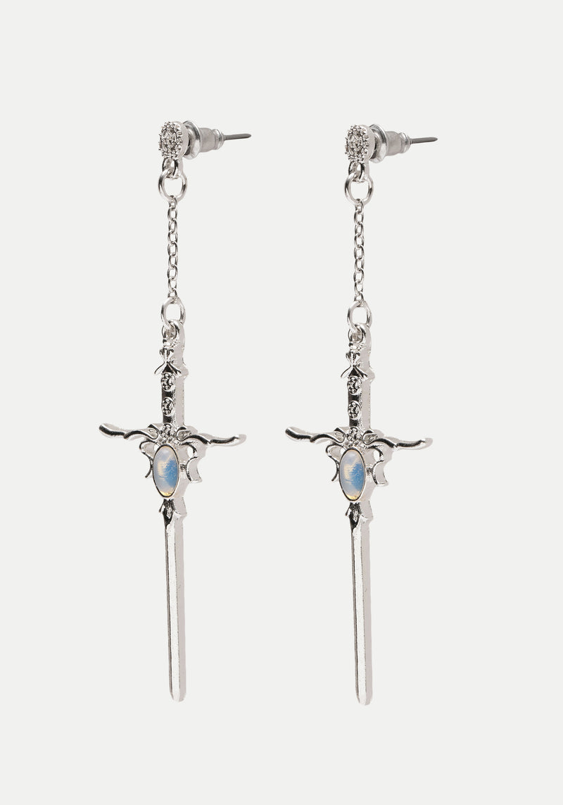 Galatine Opal Sword Earrings