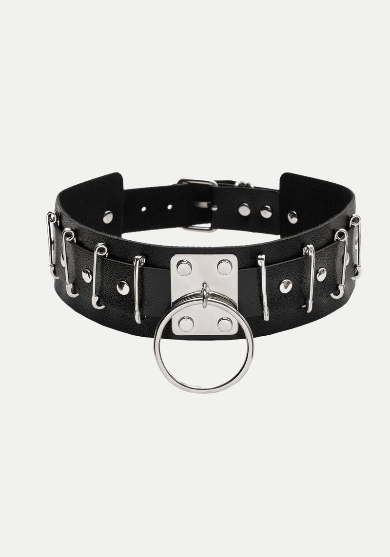 Domina Kunst- Leder Halsband