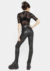 Outlaw PU Biker Chain Leggings