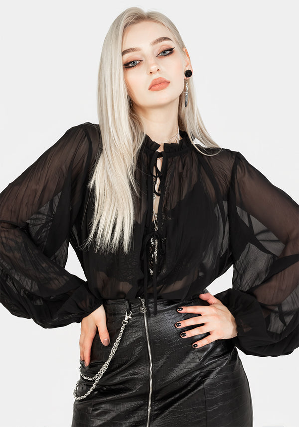 Villain Textured Blouse