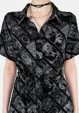 Cartomancy Midi Shirt Dress