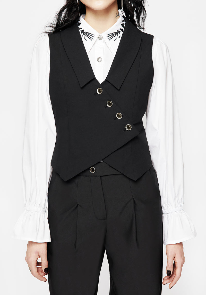 Moonage Asymmetric Waistcoat