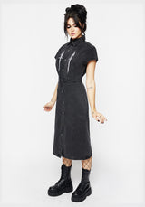 Kilgharrah Denim Midi Kleid