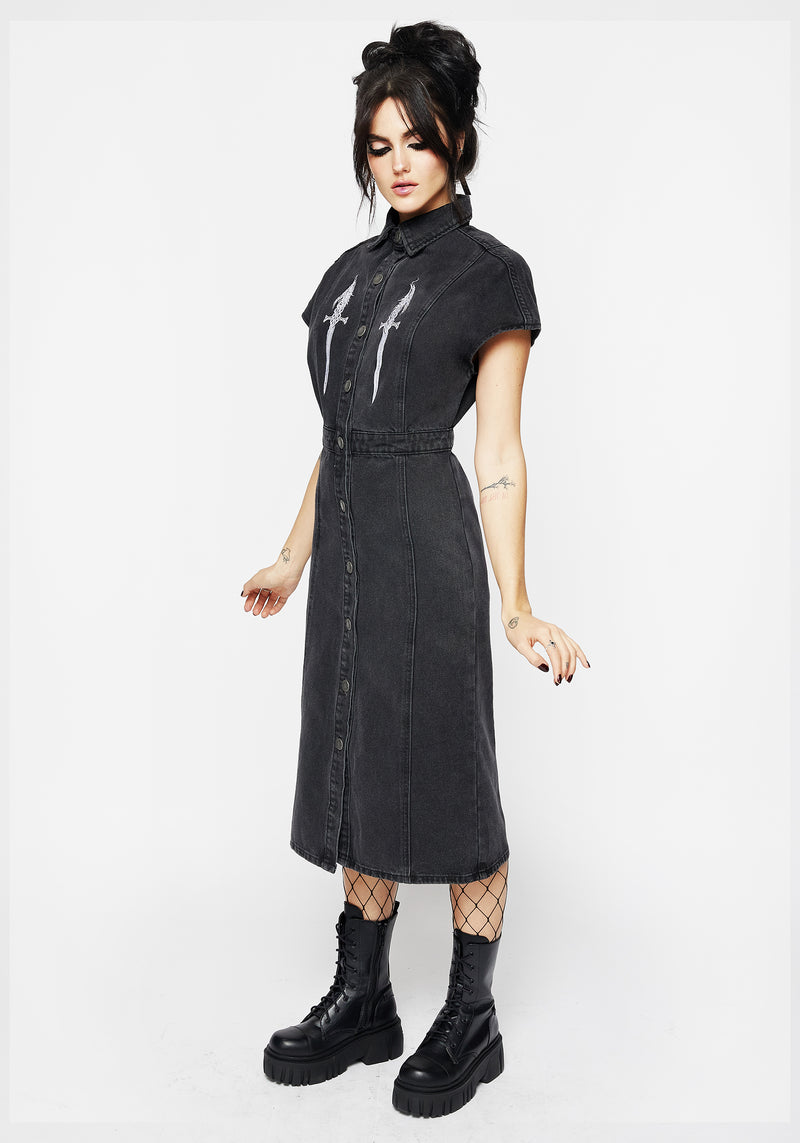 Kilgharrah Denim Midi Dress