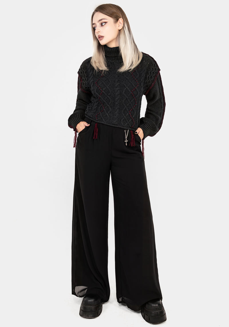 Vaila Cable Knit Crop Jumper