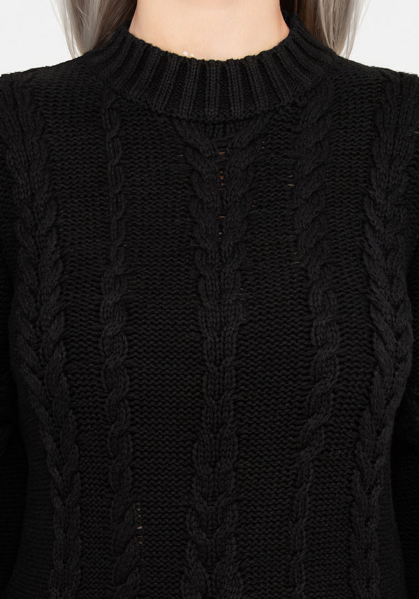 Virda Cable Knit Twist Jumper