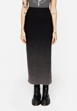 Nightjar Ombre Knit Mermaid Maxi Skirt