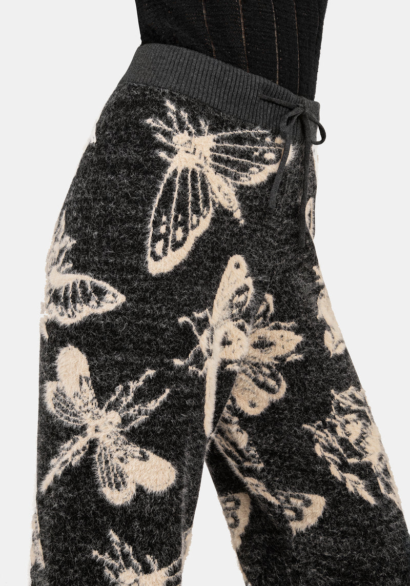 Silkmoth Knit Wide Leg Joggers