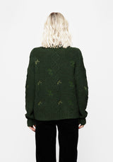 Barberry Embroidered Diamond Knit Jumper