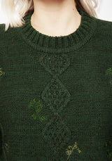 Barberry Bestickt Diamant Gestrickt Pullover