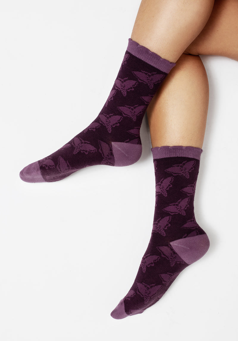 Mortmoth Jacquard Knit Socks