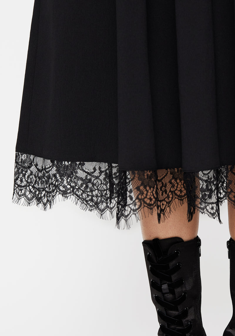 Alcina Lace Hem Midi Skirt