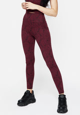 Rosethorn Blumenmuster Druck Athleisure Sport Leggings