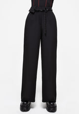 Hellion Chain Belt Wide Leg Trousers