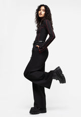 Hellion Chain Belt Wide Leg Trousers