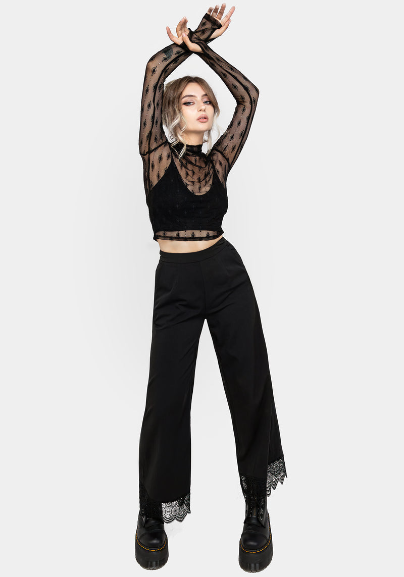 Essendi Long Sleeve Mesh Top