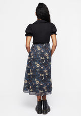 Primrose Floral Chiffon Midi Skirt