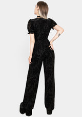 Lilias Ausgebrannt Velours Mesh Overall