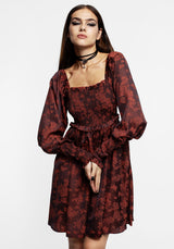 Euthalia Schmetterling Jacquard Mini Kleid