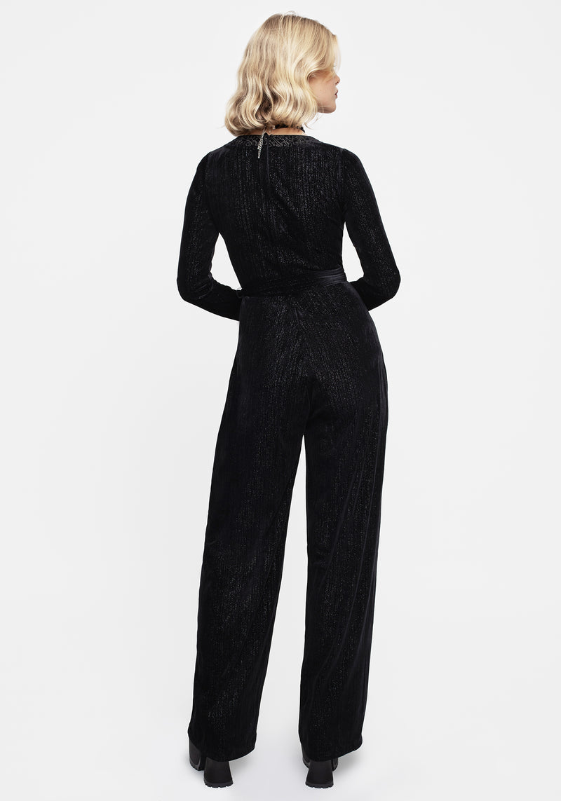 Otherworld Embroidered Faux Wrap Jumpsuit