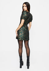 Rena Schlange Jacquard Mini Kleid